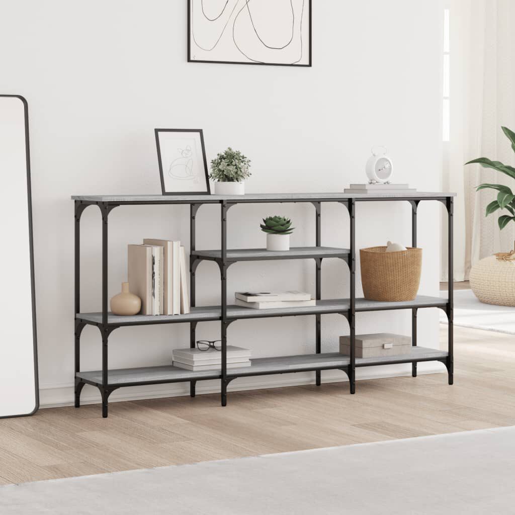 vidaXL Τραπέζι Κονσόλα Γκρι Sonoma 160x29x80 εκ. Επεξεργασμένο Ξύλο