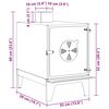 vidaXL Σόμπα Κατασκήνωσης με αέρα αέρα Μαύρο 35 x 50 x 60 εκ Ατσάλι