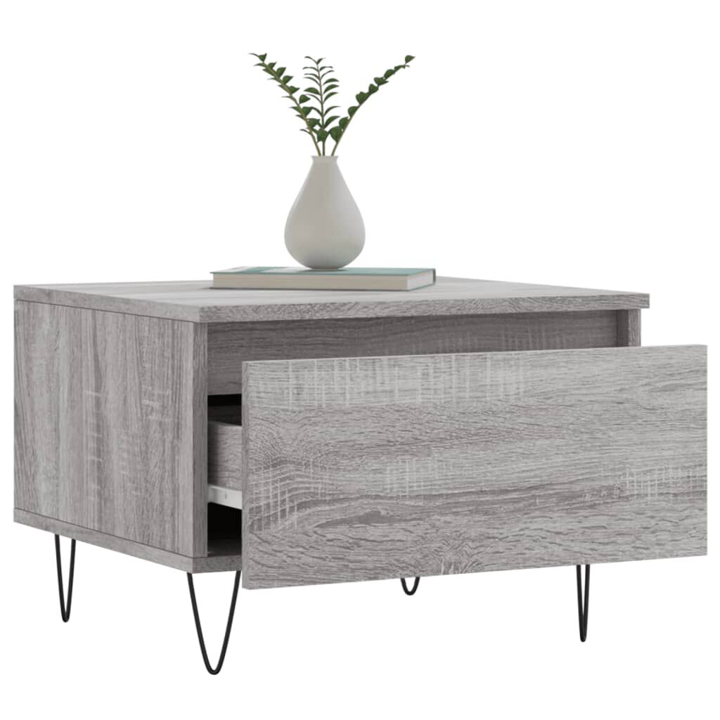 vidaXL Τραπεζάκια Σαλονιού 2 τεμ. Γκρι Sonoma 50x46x35 εκ. Επεξ. Ξύλο