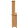 vidaXL Κλουβί με ράφι ASKIM Καφέ 91 x 40 x 200.5 εκ Μασίφ ξύλο πεύκου