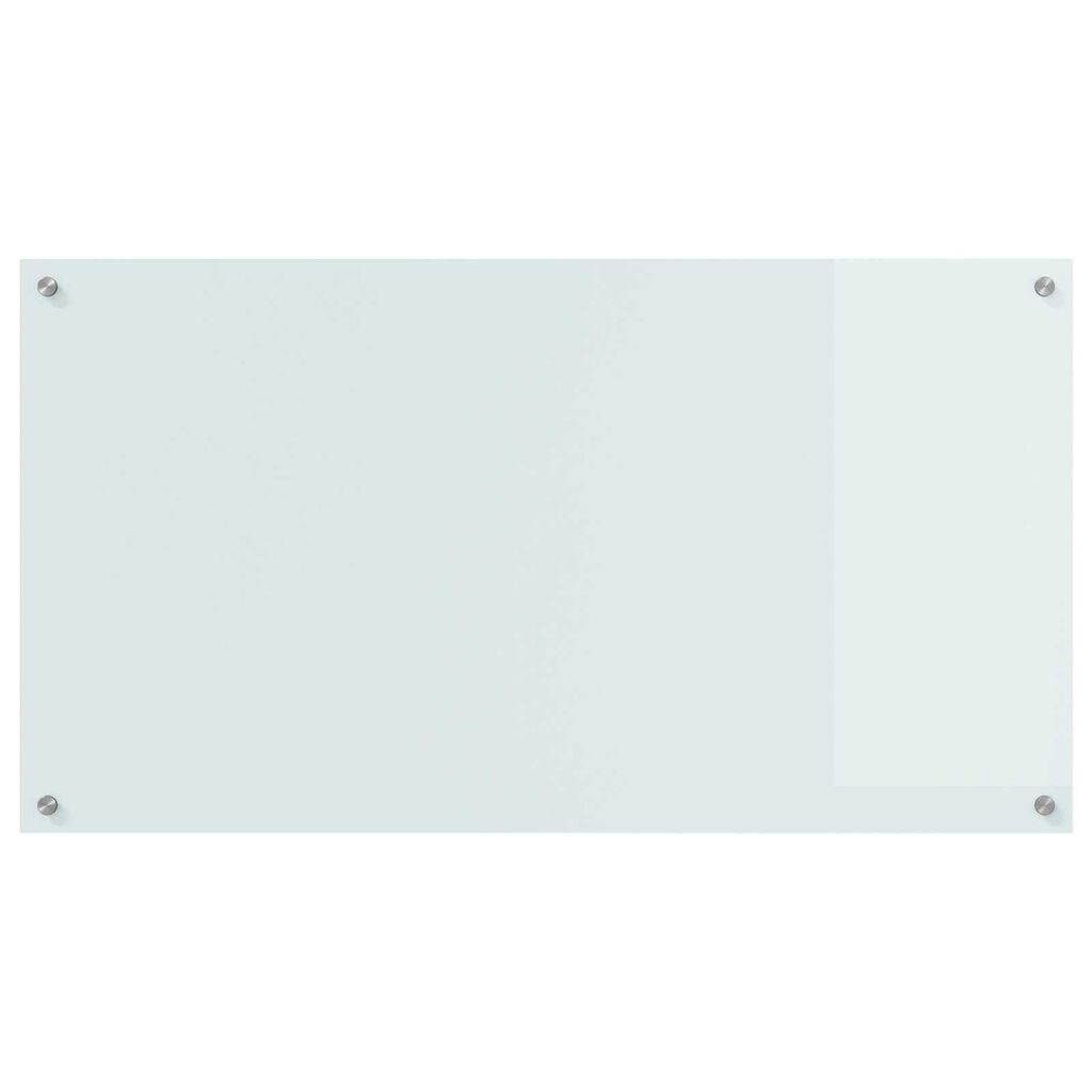 vidaXL Λευκή Πλάκα Κουζίνας 110x60x0,6 εκ. από Θραυστό Γυαλί