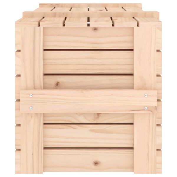 vidaXL Κουτί Αποθήκευσης 91x40,5x42 εκ. από Μασίφ Ξύλο Πεύκου