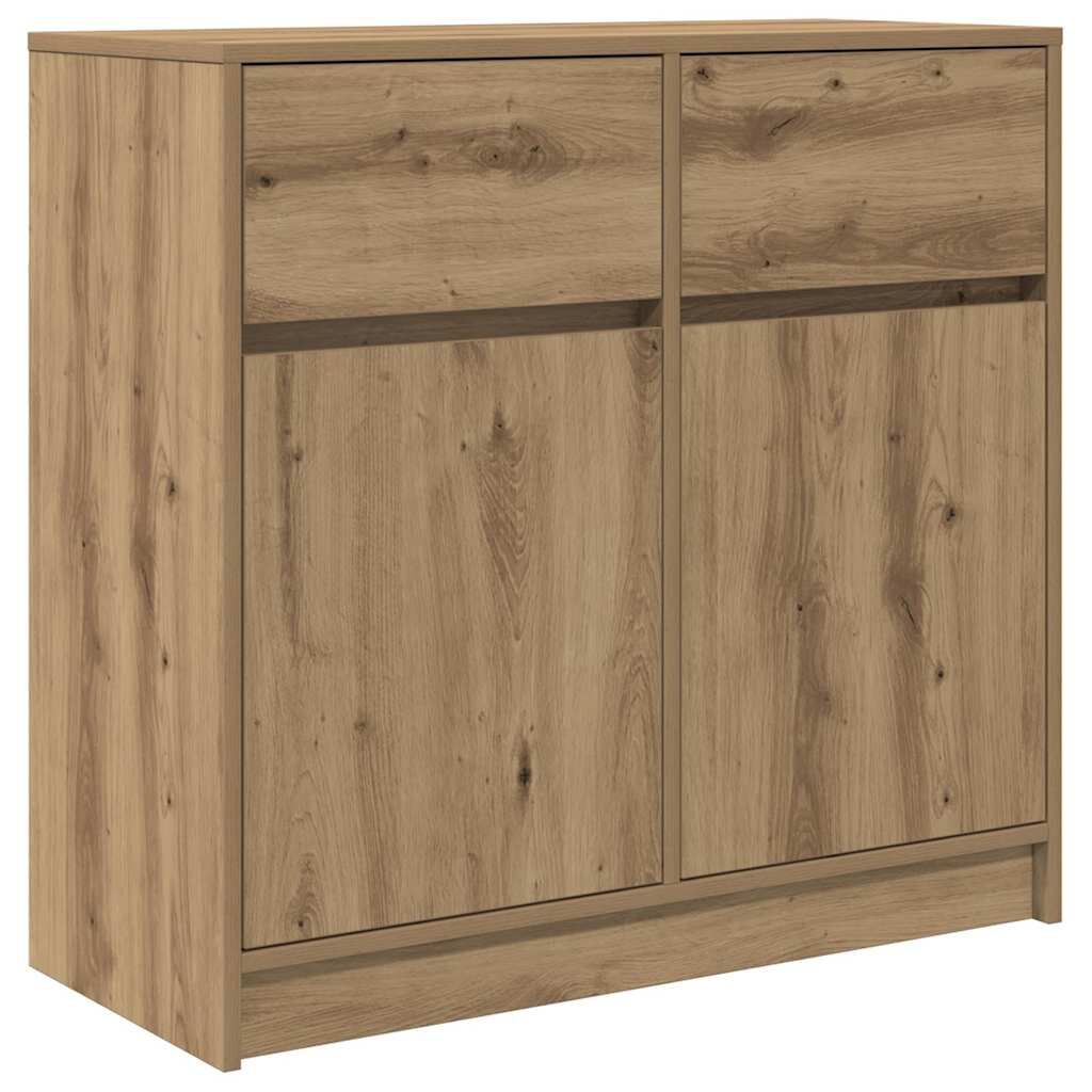 vidaXL Συρταριέρα με Συρτάρια Τεχνίτης Δρυς 80x34x76 εκ. Επεξ. Ξύλο