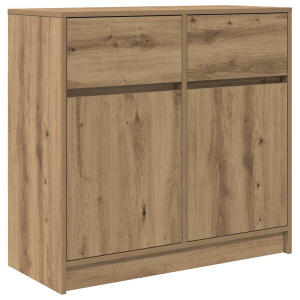 vidaXL Συρταριέρα με Συρτάρια Τεχνίτης Δρυς 80x34x76 εκ. Επεξ. Ξύλο