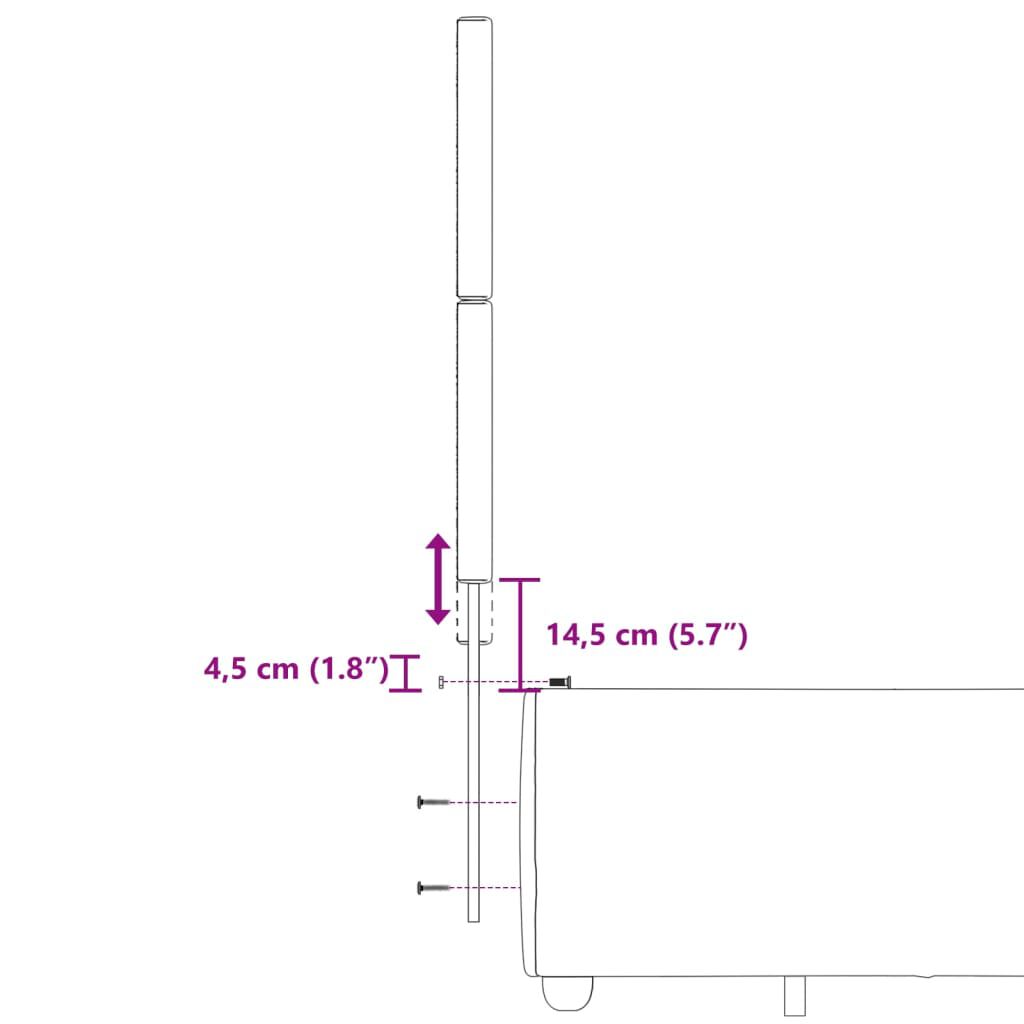 vidaXL Κρεβάτι Boxspring με Στρώμα Μαύρο 140x190 εκ. Υφασμάτινο