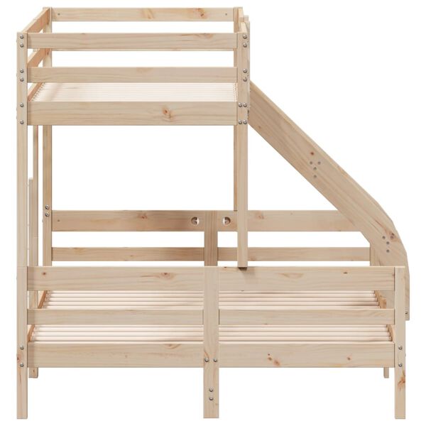 vidaXL Κουκέτα 80x200/140x200 εκ. από Μασίφ Ξύλο Πεύκου
