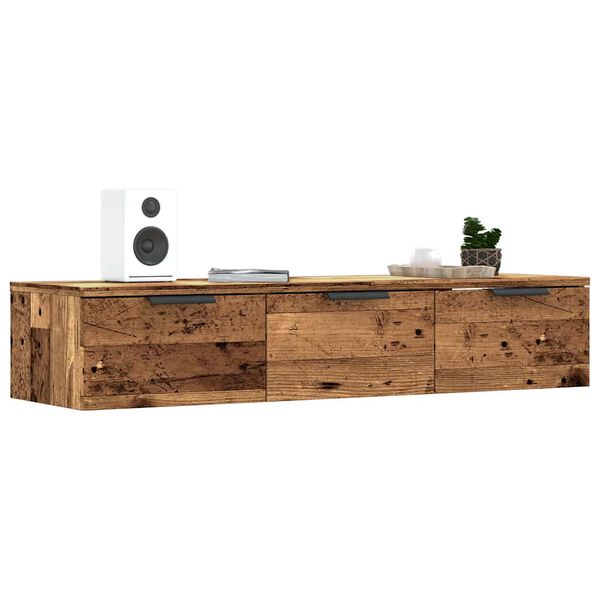 ντουλάπι τοίχου vidaXL Παλιό ξύλο 102x30x20 cm Κατασκευασμένο ξύλο