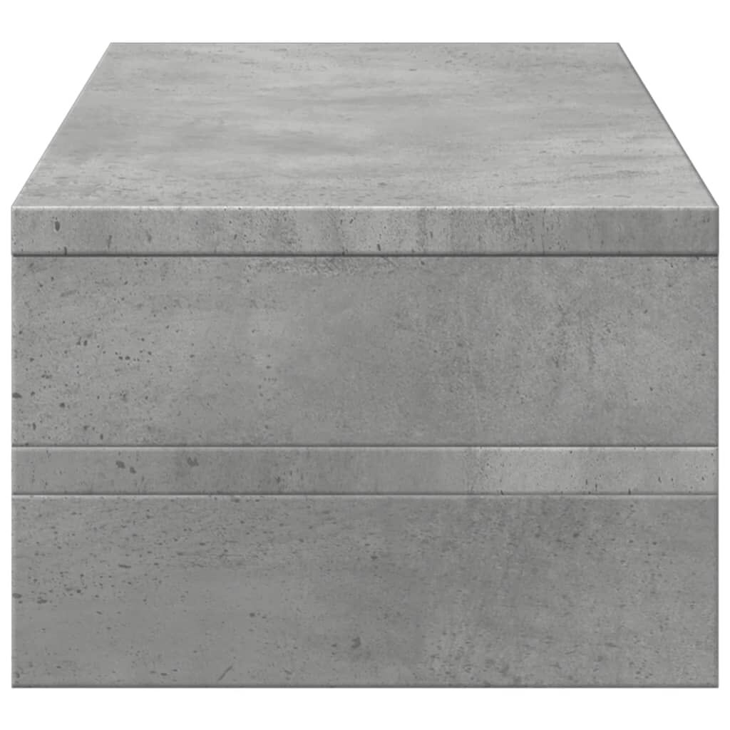 vidaXL Βάση Οθονών Γκρι του Σκυροδέματος 54x22x15 εκ. από Επεξ. Ξύλο