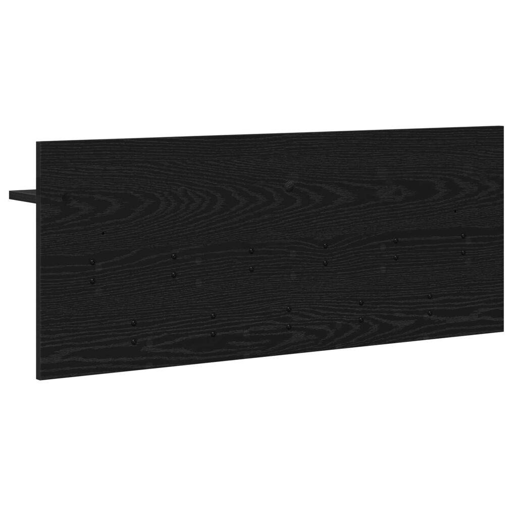 vidaXL Τοίχου Κρεμάστρα Μαύρη δρυς 100 x 40 x 12 εκ Επεξεργασμένο ξύλο