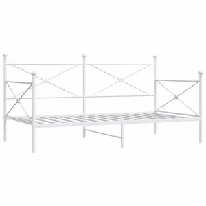 vidaXL &Kappa;&rho;&epsilon;&beta;ά&tau;&iota; &eta;&mu;έ&rho;&alpha;&sigmaf; &chi;&omega;&rho;ί&sigmaf; &sigma;&tau;&rho;ώ&mu;&alpha; &Lambda;&epsilon;&upsilon;&kappa;ό 100x190 cm &Alpha;&tau;&sigma;ά&lambda;&iota;