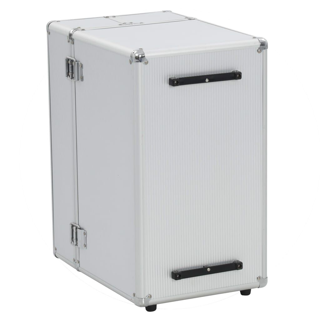 vidaXL Βαλίτσα Τρόλεϊ Επαγγελματική Ασημί 47 x 39 x 27 εκ. Αλουμινίου