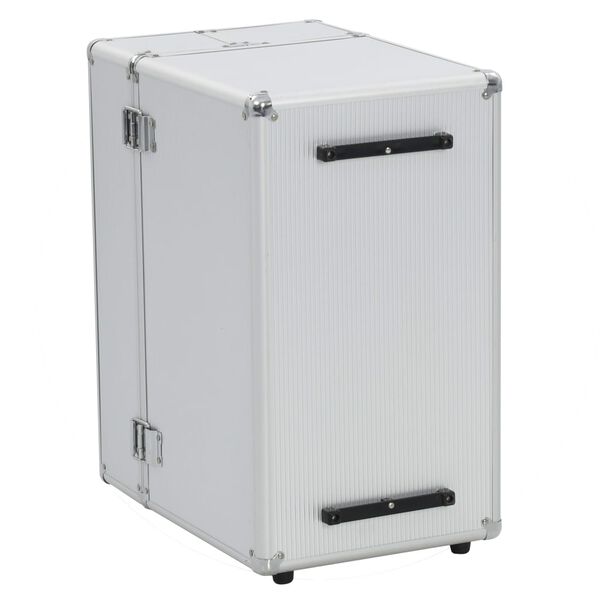 vidaXL Βαλίτσα Τρόλεϊ Επαγγελματική Ασημί 47 x 39 x 27 εκ. Αλουμινίου