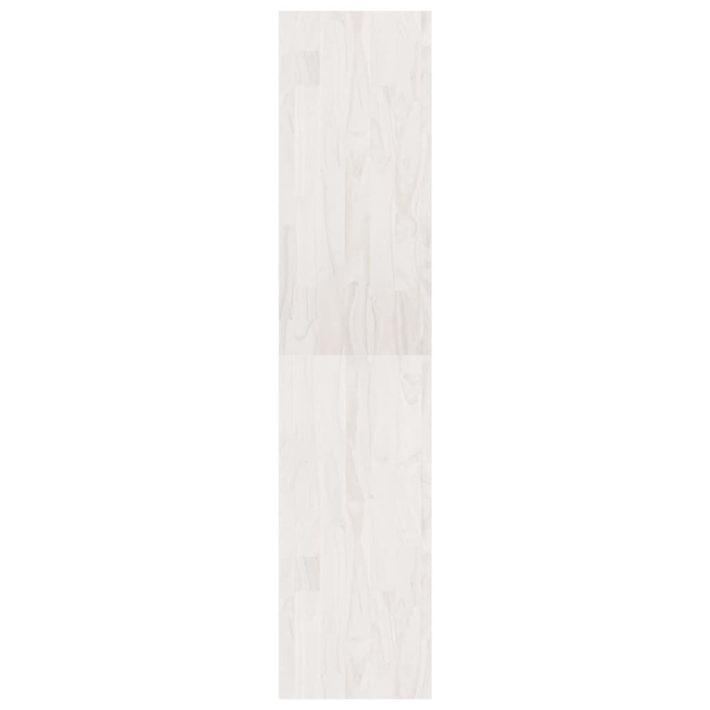 vidaXL Βιβλιοθήκη/Διαχωριστικό Χώρου Λευκό 40x30x135,5 εκ. Ξύλο Πεύκου