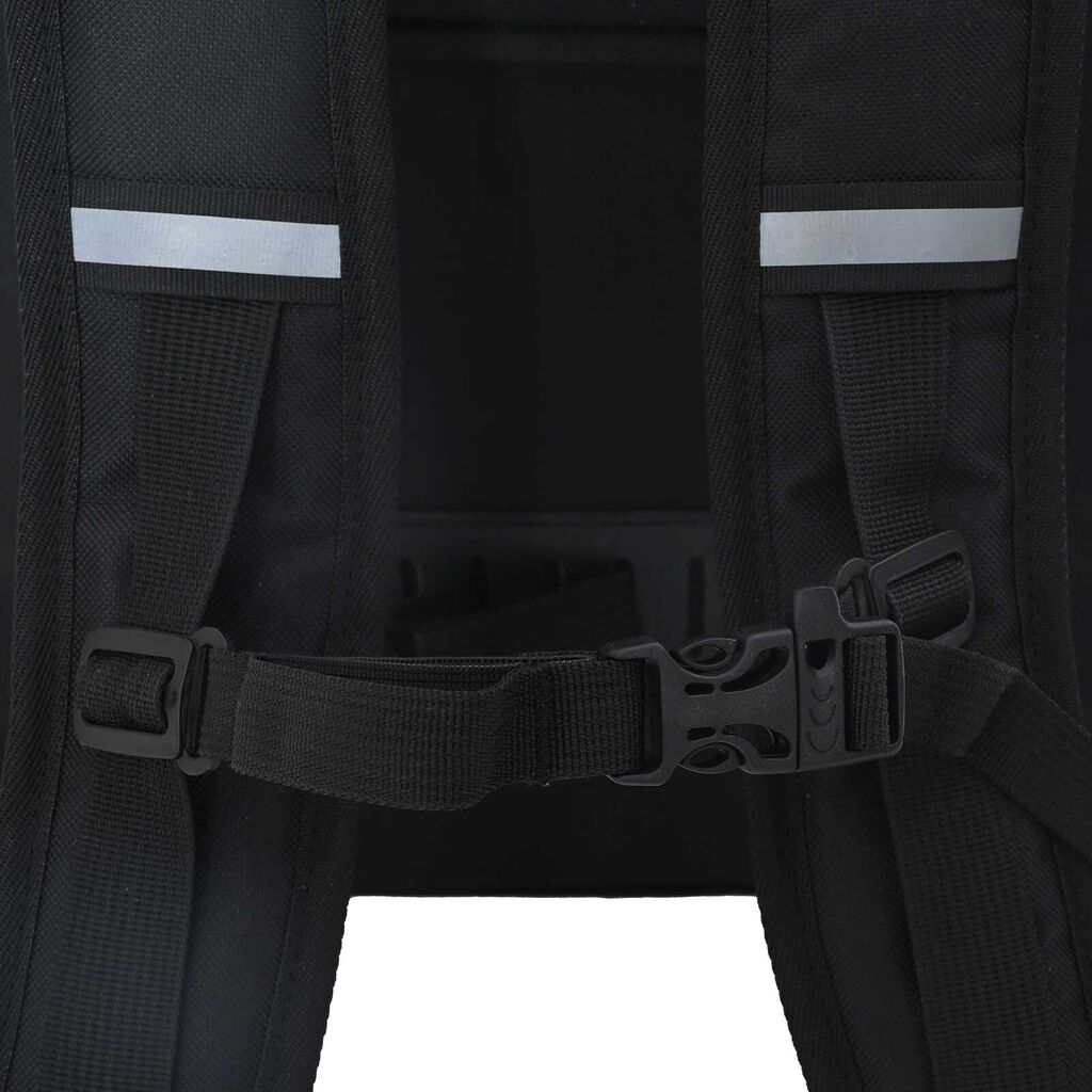 vidaXL Τσάντα Ποδηλάτου για Ρακέτα 25 L Μαύρη 33x16x48 εκ.