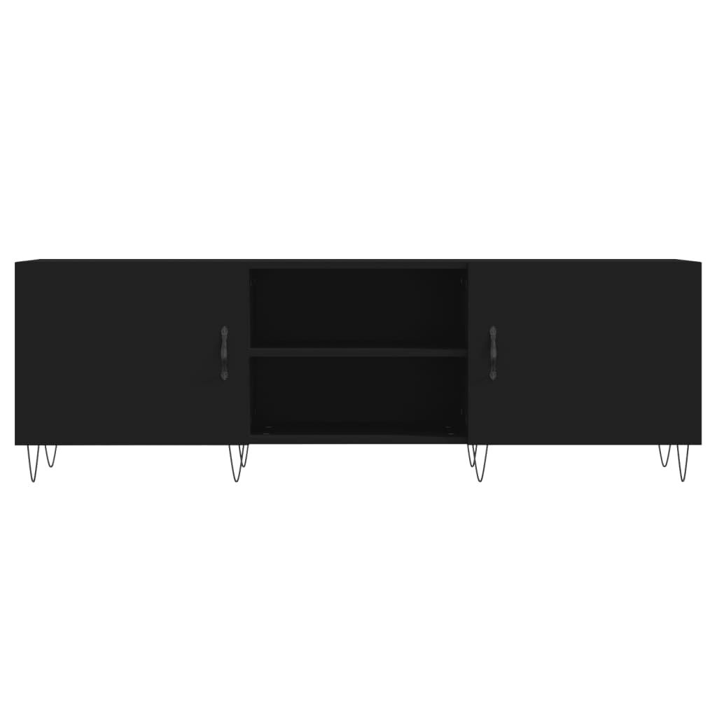 vidaXL Έπιπλο Τηλεόρασης Μαύρο 150x30x50 εκ. Επεξεργασμένο Ξύλο