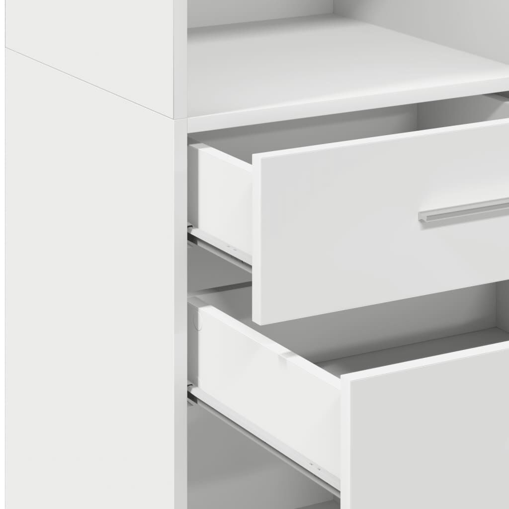 vidaXL Ντουλάπι Λευκό 45x42,5x124 εκ. από Επεξεργασμένο Ξύλο