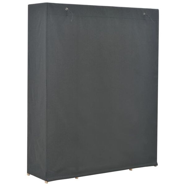 vidaXL Ντουλάπα Γκρι 135 x 40 x 170 εκ. Υφασμάτινη