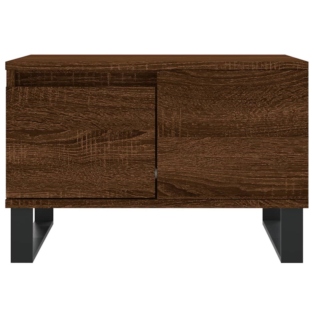 vidaXL Τραπεζάκι Σαλονιού Καφέ Δρυς 55x55x36,5 εκ. Επεξεργασμένο Ξύλο