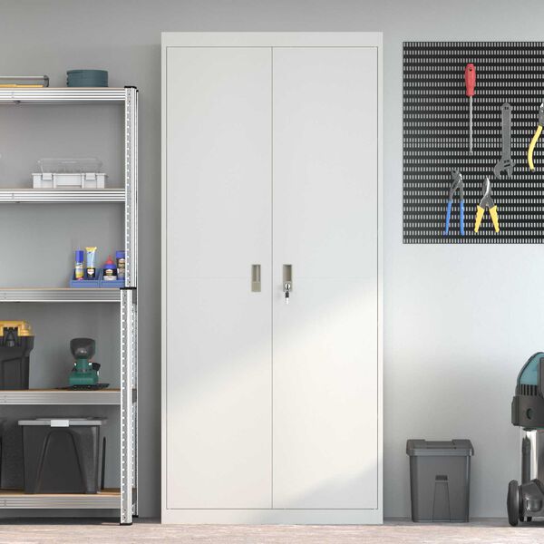 vidaXL &Nu;&tau;&omicron;&upsilon;&lambda;ά&pi;&iota; &alpha;&pi;&omicron;&theta;ή&kappa;&epsilon;&upsilon;&sigma;&eta;&sigmaf; 2 pcs &Lambda;&epsilon;&upsilon;&kappa;ό&sigmaf; 90 x 40 x 200 &epsilon;&kappa; &Alpha;&tau;&sigma;ά&lambda;&iota;