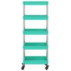 vidaXL Τρόλεϊ Κουζίνας 5 Επιπέδων Τιρκουάζ 42 x 29 x 128εκ. Σίδερο/ABS