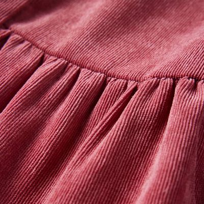 Φόρεμα Παιδικό Μακρυμάνικο Παλαιωμένο Ροζ Κοτλέ 92