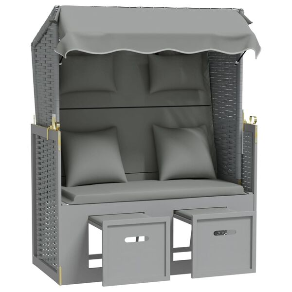 vidaXL &Xi;&alpha;&pi;&lambda;ώ&sigma;&tau;&rho;&alpha; Strandkorb &Gamma;&kappa;&rho;&iota; &Sigma;&upsilon;&nu;&theta;&epsilon;&tau;&iota;&kappa;ό &Rho;&alpha;&tau;ά&nu;/&Mu;&alpha;&sigma;ί&phi; &Xi;ύ&lambda;&omicron; +&Mu;&alpha;&xi;&iota;&lambda;ά&rho;&iota;&alpha;