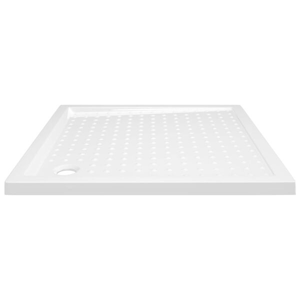 vidaXL Βάση Ντουζιέρας με Σχέδιο Τάπας Λευκή 80 x 80 x 4 εκ. από ABS