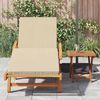 vidaXL Ξαπλώστρα 2 pcs Μπεζ 40 x 40 x 40εκ Μασίφ ξύλο ακακίας