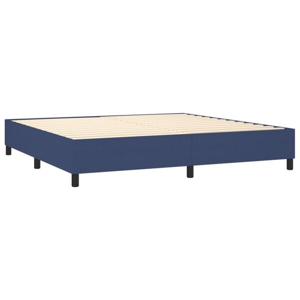 vidaXL &Kappa;&rho;&epsilon;&beta;ά&tau;&iota; Boxspring &mu;&epsilon; &Sigma;&tau;&rho;ώ&mu;&alpha; &Mu;&pi;&lambda;&epsilon; 200x200 &epsilon;&kappa;. &Upsilon;&phi;&alpha;&sigma;&mu;ά&tau;&iota;&nu;&omicron;
