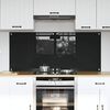vidaXL Πίσω Πάνελ Κουζίνας Μαύρο 70 x 60 cm σκληρυμένο γυαλί