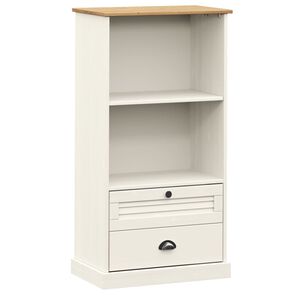 vidaXL &Beta;&iota;&beta;&lambda;&iota;&omicron;&theta;ή&kappa;&eta; VIGO &Lambda;&epsilon;&upsilon;&kappa;ή 60 x 35 x 114,5 &epsilon;&kappa;. &alpha;&pi;ό &Mu;&alpha;&sigma;ί&phi; &Xi;ύ&lambda;&omicron; &Pi;&epsilon;ύ&kappa;&omicron;&upsilon;