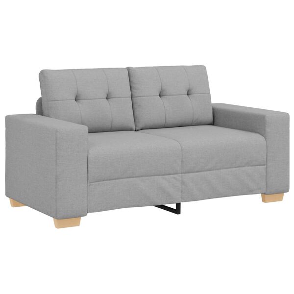vidaXL Σετ Καναπέ με μαξιλάρι 2 pcs Γκρι 221 x 78 x 80 εκ Ύφασμα