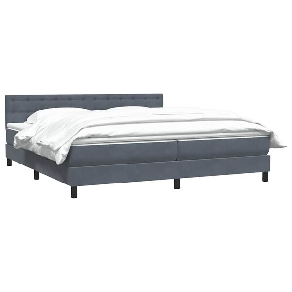vidaXL Box Spring &Kappa;&rho;&epsilon;&beta;ά&tau;&iota; &mu;&epsilon; &sigma;&tau;&rho;ώ&mu;&alpha; &Sigma;&kappa;&omicron;ύ&rho;&omicron; &gamma;&kappa;&rho;&iota; 180x220 &epsilon;&kappa;. &Beta;&epsilon;&lambda;&omicron;ύ&delta;&iota;&nu;&omicron;