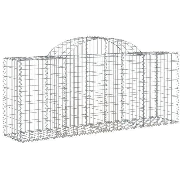 vidaXL Συρματοκιβώτια Τοξωτά 20 τεμ. 200x50x80/100 εκ. Γαλβαν. Ατσάλι