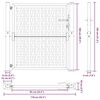 vidaXL Πόρτα Κήπου με Σταυρό 100x100 εκ. από Ατσάλι με Αντοχή στις Καιρικές Συνθήκες