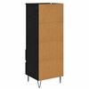 vidaXL Highboard &Mu;&alpha;ύ&rho;&eta; &Omicron;&xi;&upsilon;ά 40 x 36 x 110 &epsilon;&kappa;. &Epsilon;&pi;&epsilon;&xi;&epsilon;&rho;&gamma;&alpha;&sigma;&mu;έ&nu;&omicron; &xi;ύ&lambda;&omicron;
