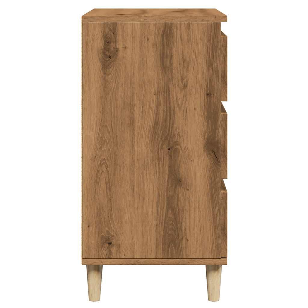 vidaXL Μπουφές Τεχνίτης Δρυς 60x35x70 εκ. από Επεξεργασμένο Ξύλο
