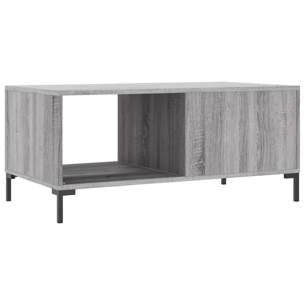 vidaXL Τραπεζάκι Σαλονιού Γκρι Sonoma 90x50x40 εκ. Επεξεργασμένο Ξύλο
