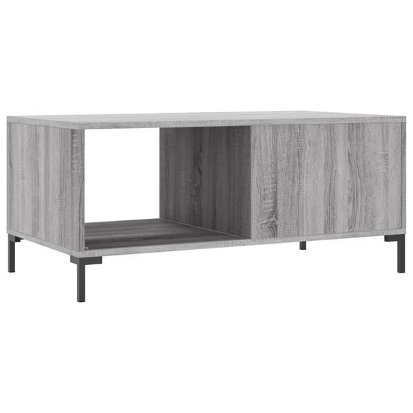vidaXL Τραπεζάκι Σαλονιού Γκρι Sonoma 90x50x40 εκ. Επεξεργασμένο Ξύλο