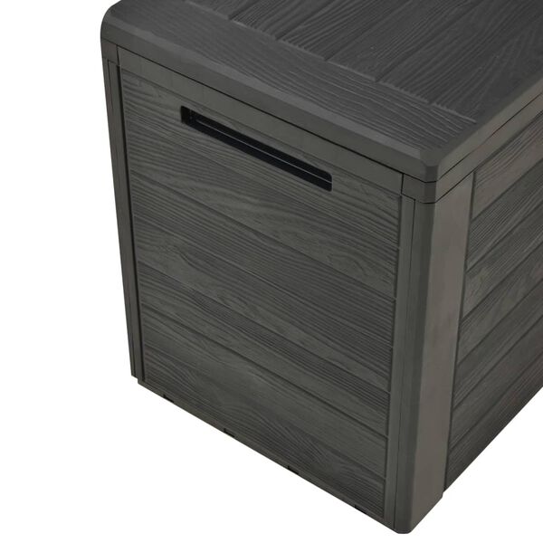 vidaXL Μπαούλο Αποθήκευσης Κήπου Ανθρακί 116 x 44 x 55 εκ.