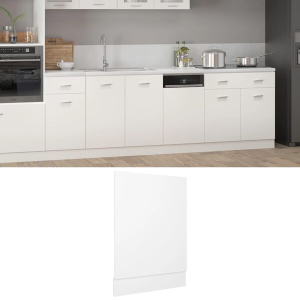 vidaXL Πρόσοψη Πλυντηρίου Πιάτων Lyon Λευκή 45 x 3 x 67εκ. από