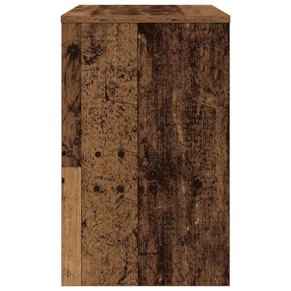 vidaXL Φωτιστικό Τραπεζάκι 3 pcs Παλαιό ξύλο 60 x 35 x 56 εκ.