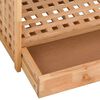 vidaXL Παπουτσοθήκη με Συρτάρι 70 x 27 x 81 εκ. Μασίφ Ξύλο Καρυδιάς