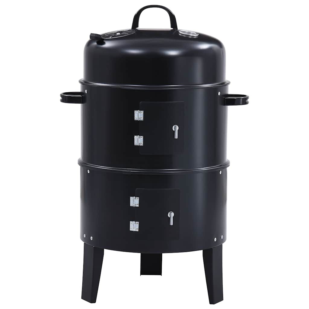 vidaXL Ψησταριά Κάρβουνου/Καπνιστήριο 3 σε 1 40 x 80 εκ.