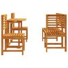 vidaXL Σετ Μπιστρό Κήπου 5 pcs Καφέ Μασίφ ξύλο ακακίας