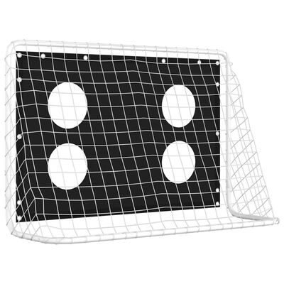 vidaXL Δίχτυ Εξάσκησης Ποδοσφαίρου 184 x 61 x 122 εκ. Ατσάλινο