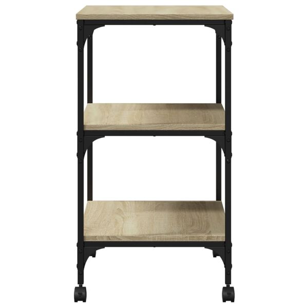 vidaXL Βάση Εκτυπωτή 3 Επιπέδων Sonoma Δρυς 50x41x75 εκ Επεξ. Ξύλο
