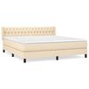 vidaXL &Kappa;&rho;&epsilon;&beta;ά&tau;&iota; Boxspring &mu;&epsilon; &Sigma;&tau;&rho;ώ&mu;&alpha; &Kappa;&rho;&epsilon;&mu; 180x200 &epsilon;&kappa;. &Upsilon;&phi;&alpha;&sigma;&mu;ά&tau;&iota;&nu;&omicron;