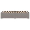 vidaXL Σκελετός Κρεβατιού Χωρίς Στρώμα Taupe 90x200 εκ. Υφασμάτινο