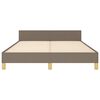 vidaXL Σκελετός Κρεβατιού Χωρίς Στρώμα Taupe 140x190 εκ. Υφασμάτινο